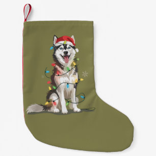 Husky Lover Christmas Siberian Xmas Dog Mom Small Christmas Stocking