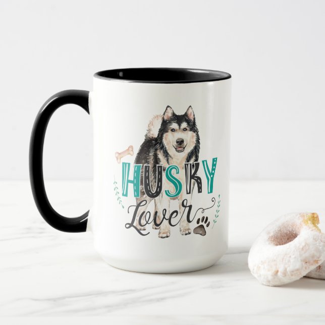 Husky Lover Mug (With Donut)