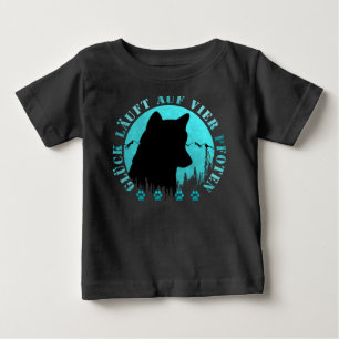 Husky - lucky wins four paws baby T-Shirt