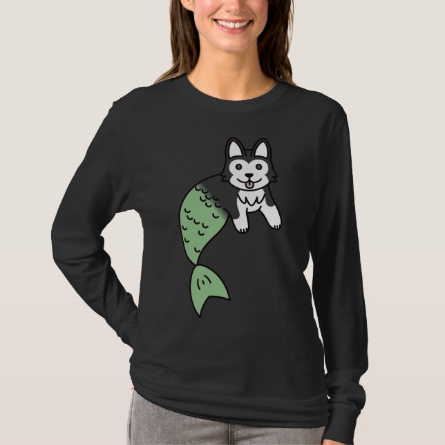 Husky Mermaid T-Shirt (Front)