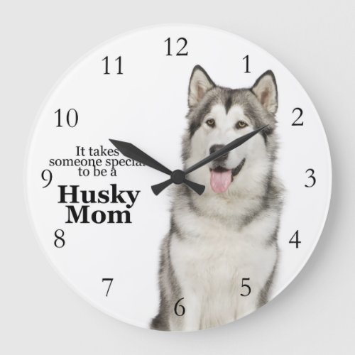 Husky Mom Clock