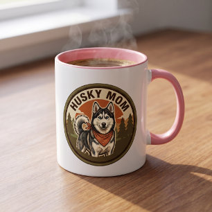 Husky Mom Coffee Mug Siberian Husky Mom Gift