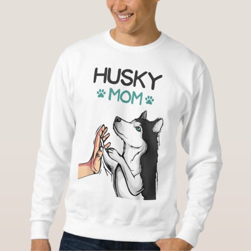 Husky Mom Dog Lover Girls Women Sweatshirt