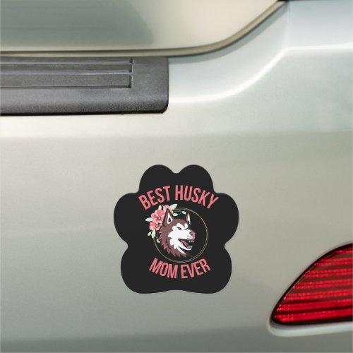 Husky Mom Dog Mom Dog Gift                       Car Magnet