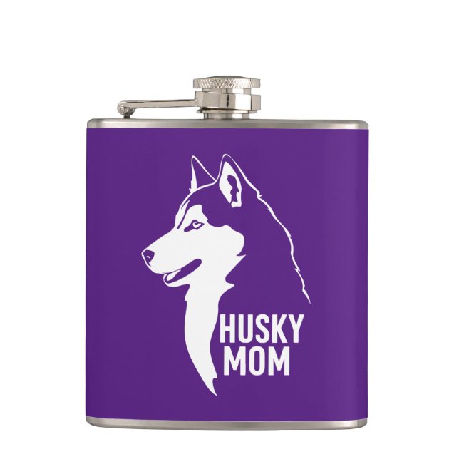 Husky Mom Flask (Front)