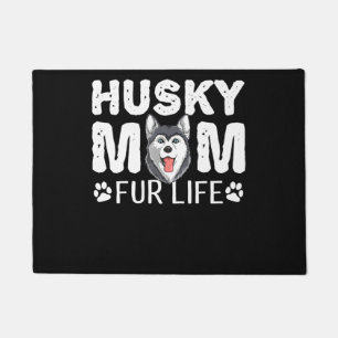 Husky mom for life Funny Dog day gift Doormat