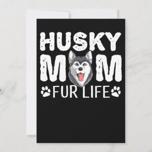 Husky mom for life Funny Dog day gift Save The Date