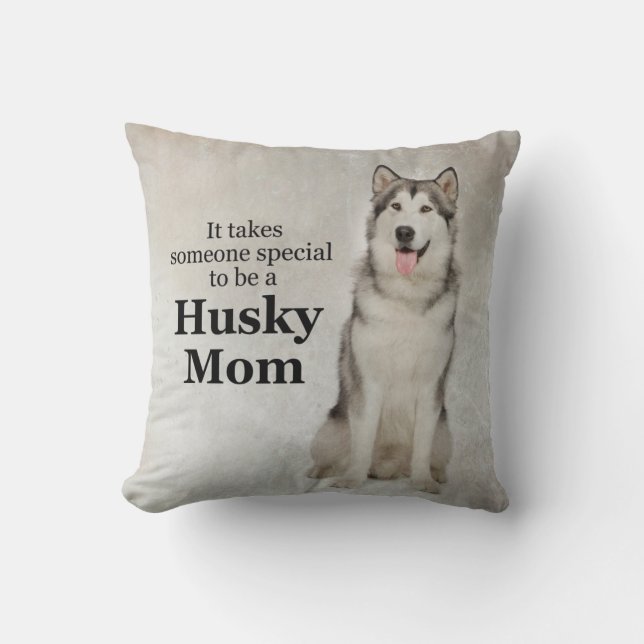 Husky Mom Pillow (Front)
