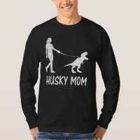 Husky Mom Siberian Husky Mama Dog Dinosaur Women M