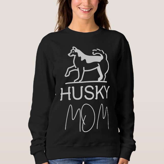 Husky Mom              Sweatshirt (Front)