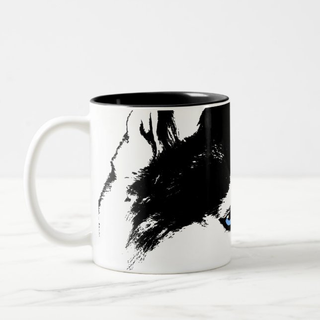 Husky Mug Coffee Cup Cool Siberian Husky Cup (Left)