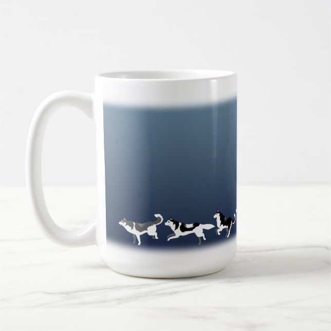 Husky Mug Coffee Cup Siberian Husky Sled Dog Cups (Left)