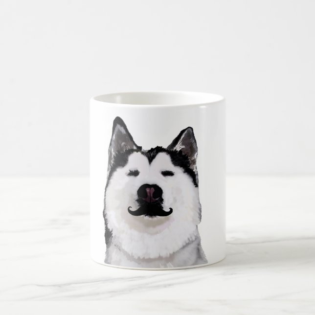 Husky  Mustaches  Mug (Center)