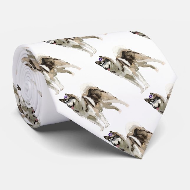 Husky , My best friend Drawing  Tie (Rolled)