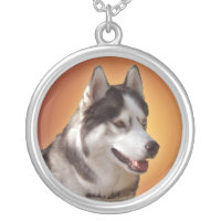 Husky Necklace Siberian Husky Malamute Necklaces