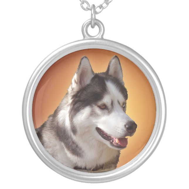 Husky Necklace Siberian Husky Malamute Necklaces (Front)