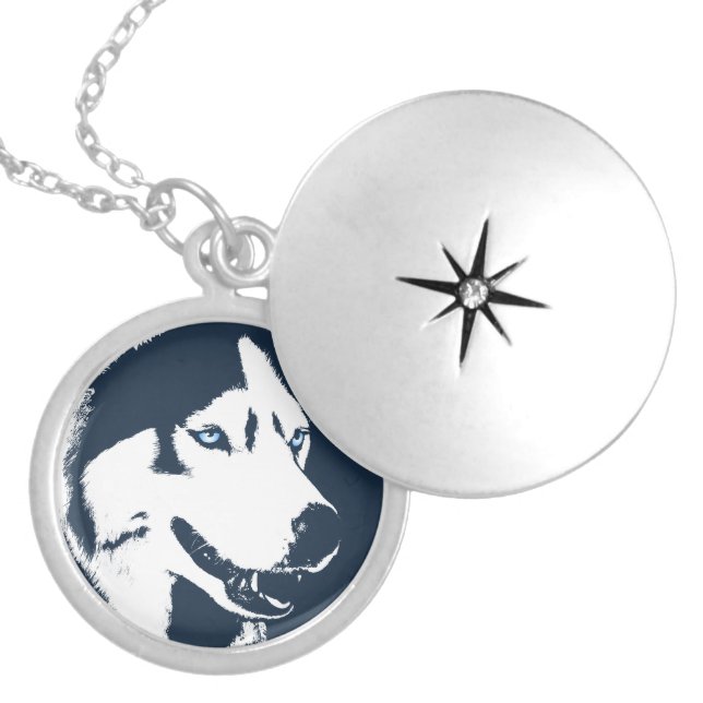 Husky Necklace Siberian Husky Malamute Necklaces (Front)