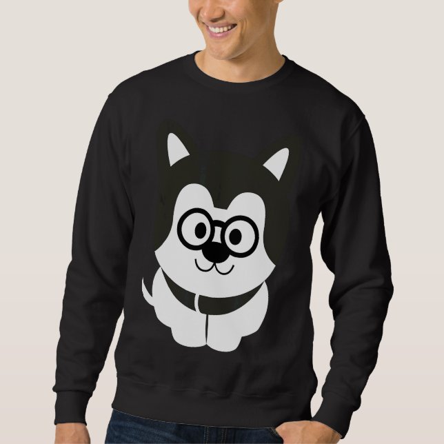Husky Nerdy Sweatshirt (Front)