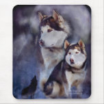 Husky - Night Spirit Mousepad