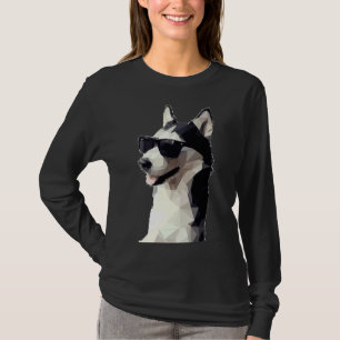Husky On Sun Glasses T-Shirt
