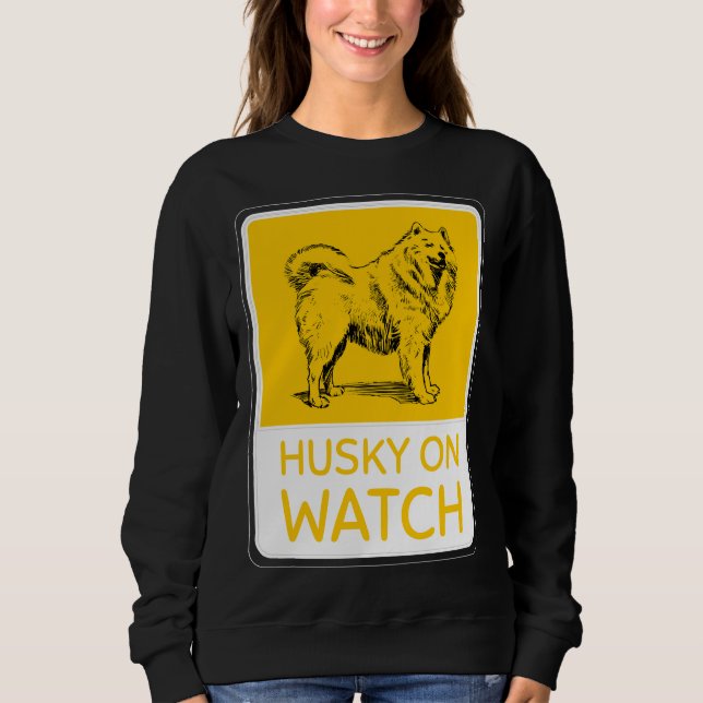 Husky On Watch                       Sweatshirt (Front)