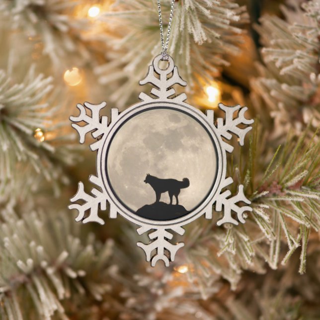 Husky Ornament Personalized Sled Dog Decoration (Tree)