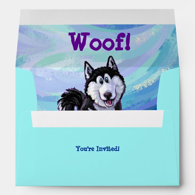 Husky Party Center Envelope (Back (Bottom))