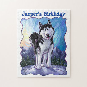 Husky Party Center Jigsaw Puzzle