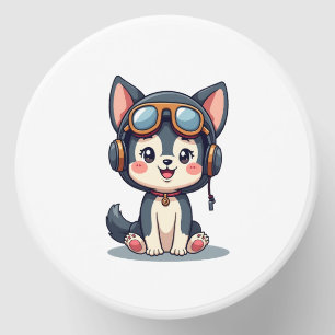 Husky Pilot Dog Lover Malamute Mini Candle Favors