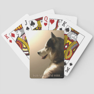 Husky Playing Cards Personalize Sled Dog Cards