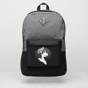Husky Pup Backpack Wolf Dog Backpacks Custom