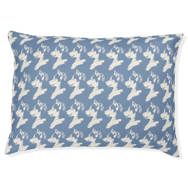 Husky Pup Bed Siberian Husky Sled Dog Beds Custom (Front)