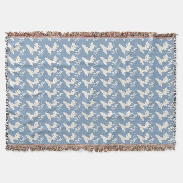 Husky Pup Blanket Siberian Husky Pup Throw Blanket (Front)