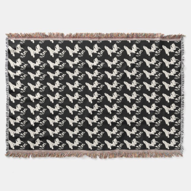 Husky Pup Blanket Siberian Husky Pup Throw Blanket (Front)