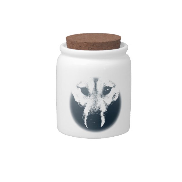 husky cookie jar