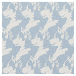 Husky Pup Fabric Siberian Husky Fabric Dog Pattern