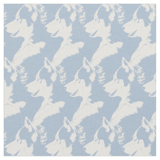 Husky Pup Fabric Siberian Husky Fabric Dog Pattern