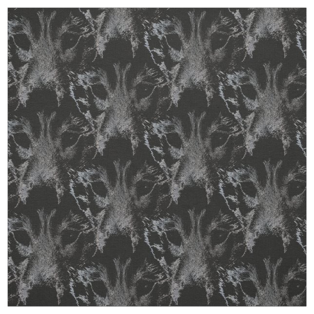 Husky Pup Fabric Siberian Husky Fabric Dog Pattern (Swatch)