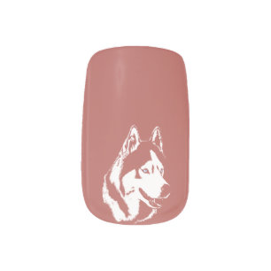 Husky Pup Fingernails Husky Sled Dog Minx Nail Art