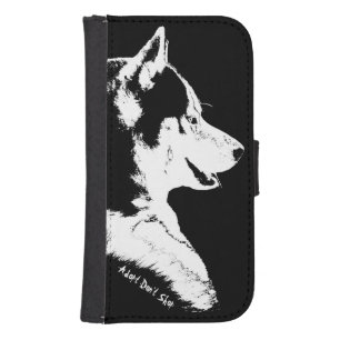 Husky Pup Smartphone Wallet Husky Wolf Mobile Case