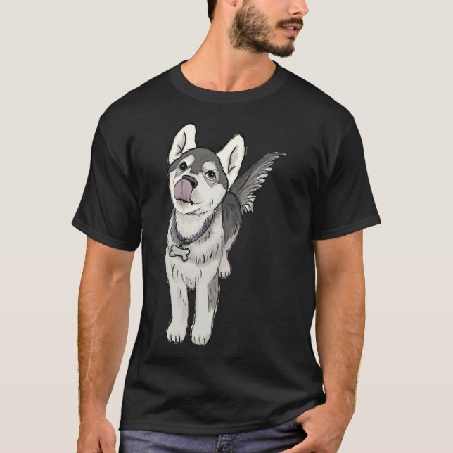 Husky Pup             T-Shirt (Front)