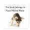 Husky Puppy Bookplate Sticker