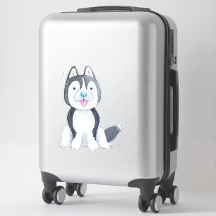 Husky Puppy Dog Pet Baby Nursery Wall Art Sticker