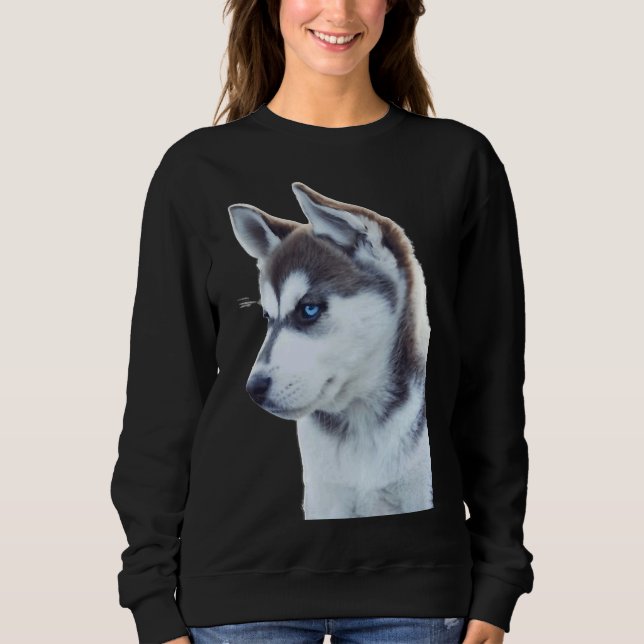 Husky Puppy Doubt Sweatshirt (Front)