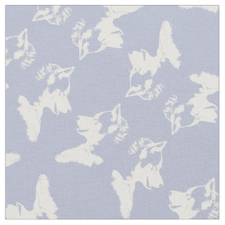 Husky Puppy Fabric Husky Malamute Dog Textiles