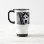 Husky Puppy Plastic Travel Mug