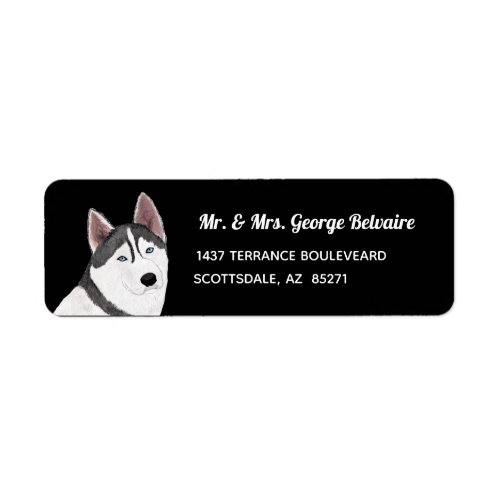 Husky Return Address Label