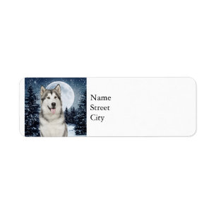 Husky Return Address Labels