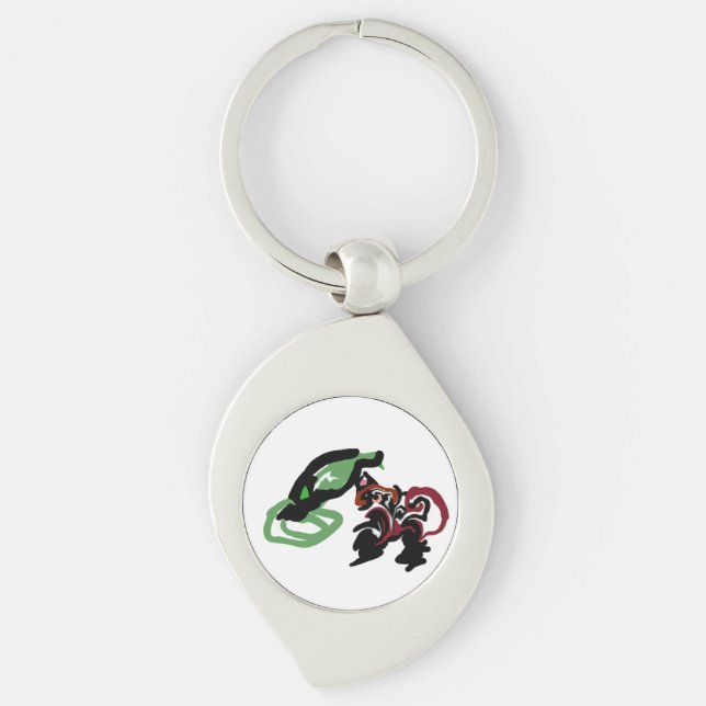 Husky room  keychain (Front)