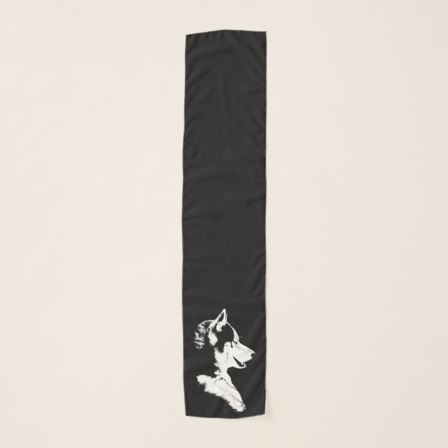 Husky Scarf Siberian Husky Puppy Dog Scarves (Front)